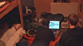 Atomic Bomberman keeps us entertained at Quantock Hills Youth Hostel